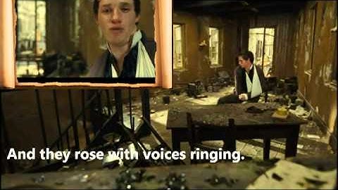 Les Miserables 2012- Empty Chairs at Empty Tables LYRICS and VIDEO - Eddie Redmayne