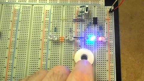 Eight Leds On Single 8 Pin Microchip
