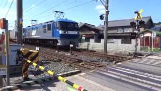 20140612　5072レ　トナミ積載　惜しい編成　新快速との擦れ違い有