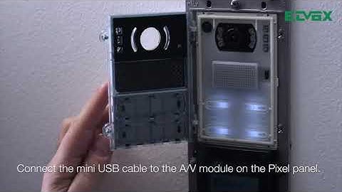 GLOBAL SECURITY - PIXEL video door entry panel Programming the Contacts List