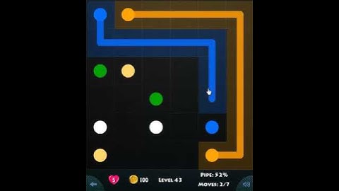 flow game facebook - beginners pack level 43 Connect the dots