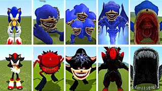 Best Evolution Battle Shin Sonic Exe Vs Cursed Shadow  Sonic Hydra Vs Godzilla  Who Will Win
