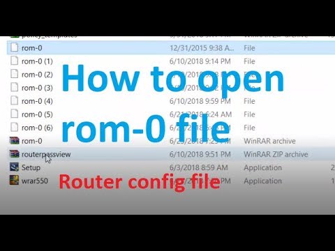 How to read rom-0 file to Hack Router login Paasword