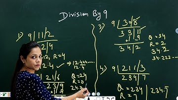 Division by 9 in Vedic Maths by Atech Academy