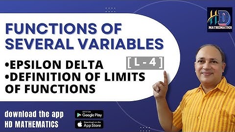 functions of several variables (part 4)epsilon delta  definition of limitof functions two variables