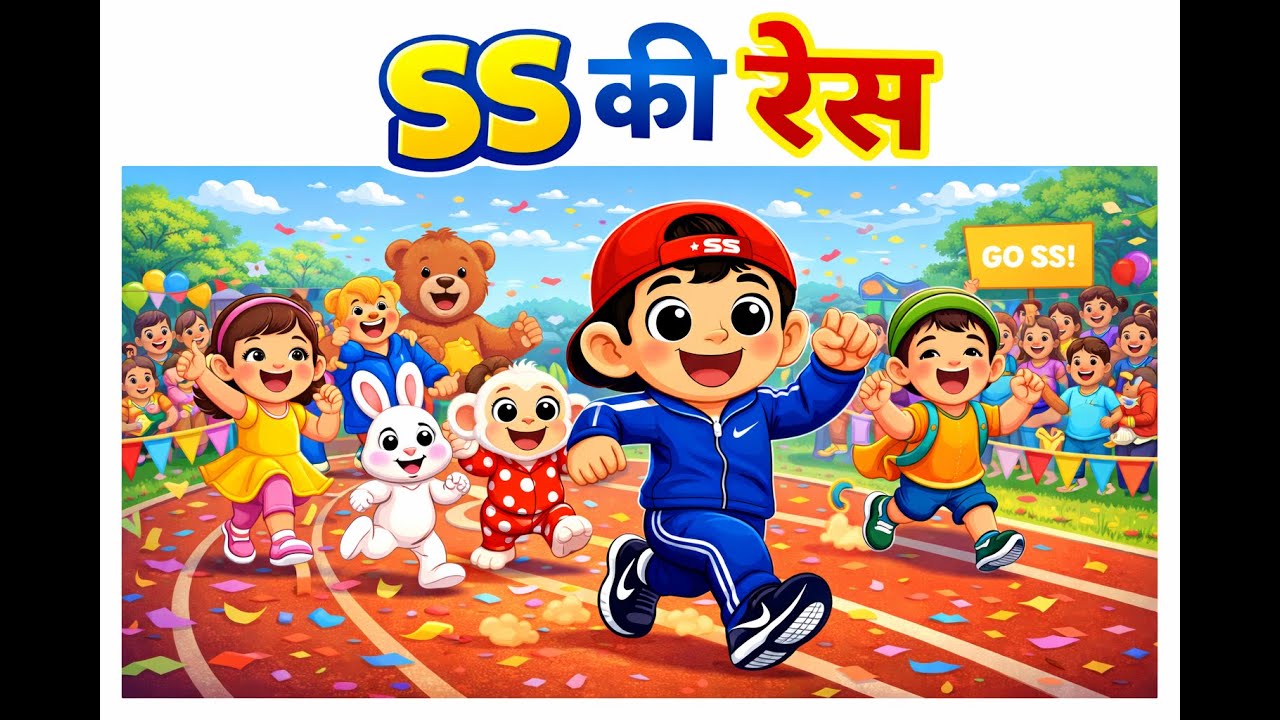 SS Ki Race | दौड़ शुरू 🏁 | Kids Fun Race Song | SS & Friends