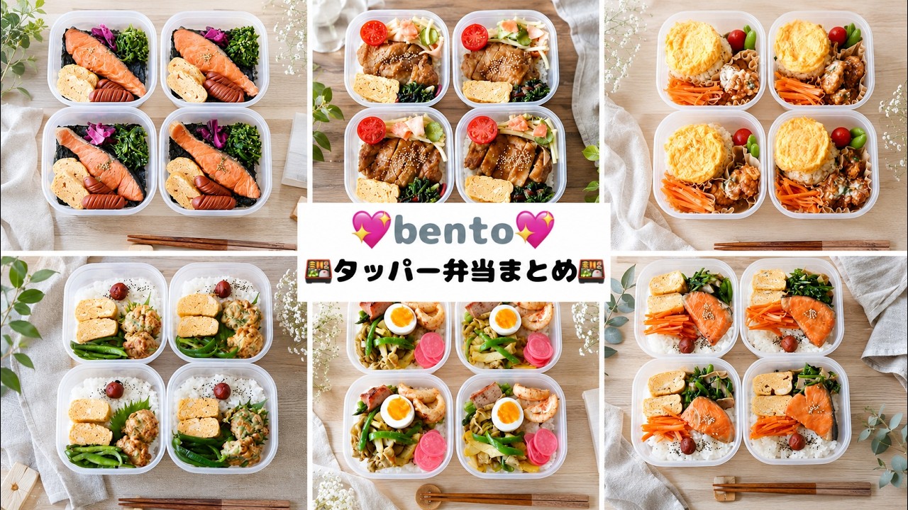 毎日のタッパー弁当まとめ🍱💖 - YouTube