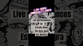 Come see us at Live Wire in Avondale Chicago - March 27, 2026!!!