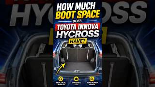 How much boot space does the Toyota Innova Hycross have?#ktvlogs2858#toyota#innovahycross#automobile