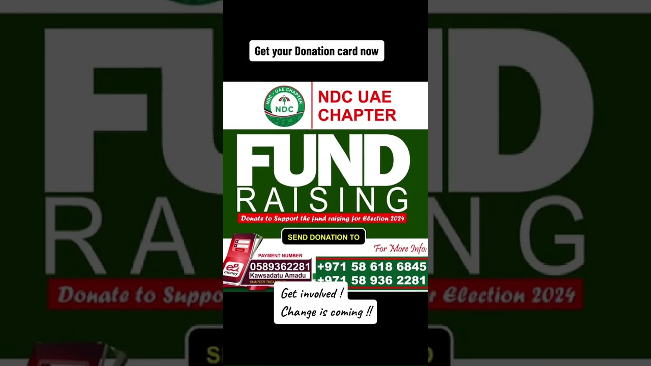 Get involved. Get your Donation card now. Change is coming! 