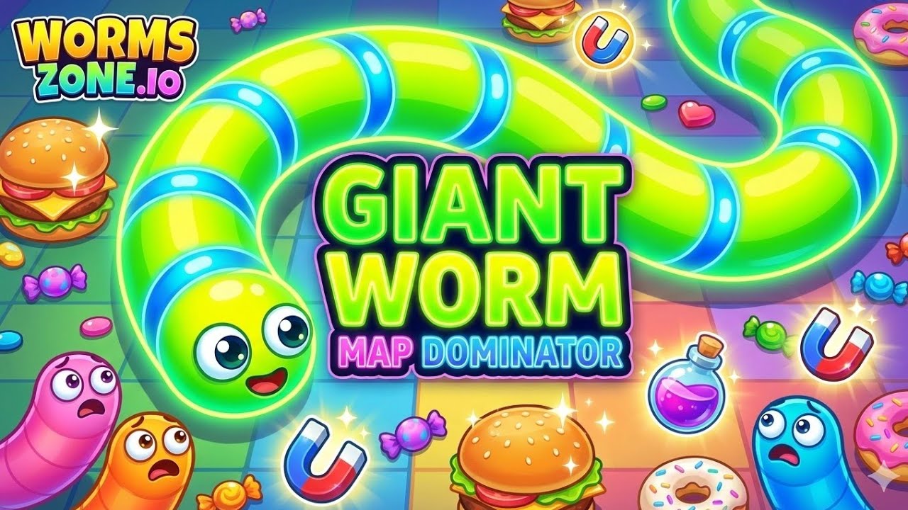 Random Map With Worm 😱🐍 Worms Zone.io MASSIVE GROWTH | From Tiny Worm to MAP DOMINATOR! 🔥👑 ...