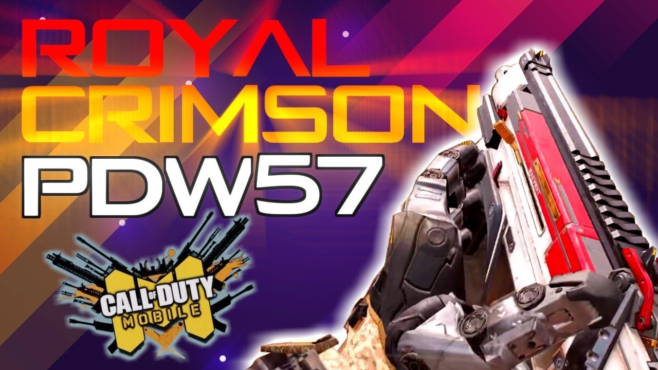Cod Mobile Pdw 57 Royal Crimson Gameplay Youtube