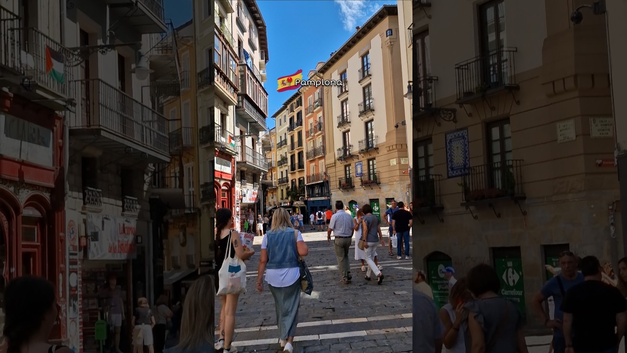 📍PAMPLONA, Navarra - Beautiful Medieval City 🇪🇦 Spain’s Most Beautiful Cities #travel #walkingtour