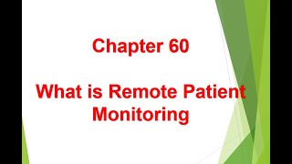 What is Remote Patient Monitoring RPM - Chapter 60