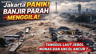 Download Lagu DETIK-DETIK JAKARTA LUMPUH! TANGGUL LAUT JAKUT JEBOL, BANJIR ANCOL \u0026 MONAS TAK TERBENDUNG MP3