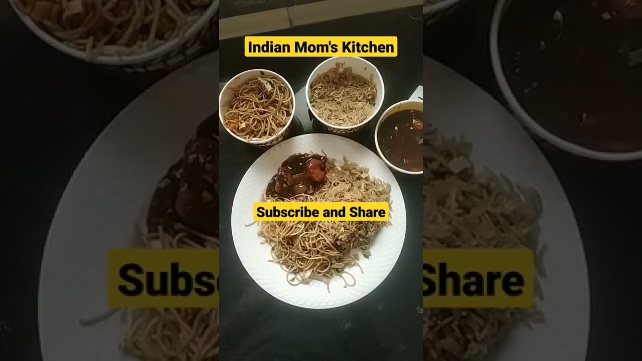 Lunch Parcel | #shorts |  Lunch Takeaway | Unboxing Lunch | Rice and Noodles with Gravy | Indian Mom