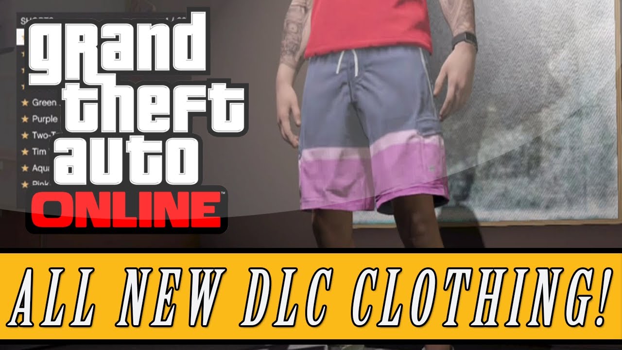 GTA 5: ONLINE | All New "Beach Bum" DLC Clothing! Tanks, Shorts, & More! (GTA V)