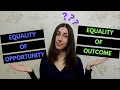 Equality of Opportunity vs Equality of Outcome