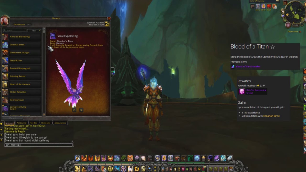 How can get Violet Spellwing YouTube