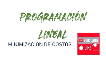 Programación Lineal  - minimización de costos (dos variables)