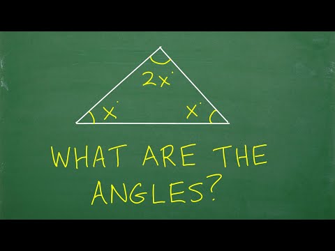 BASIC GEOMETRY: What are the angles of the triangle?