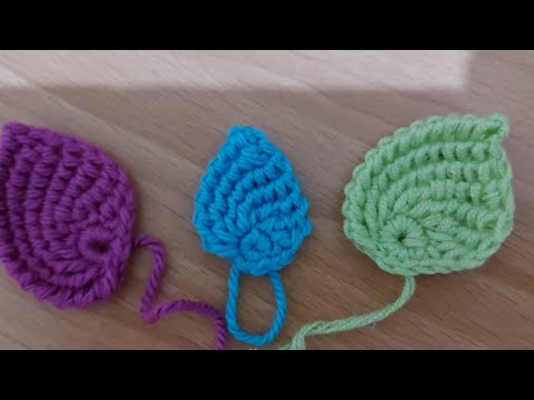 #Tığ işi tunus işi yaprak yapımı #crochet #hobi #