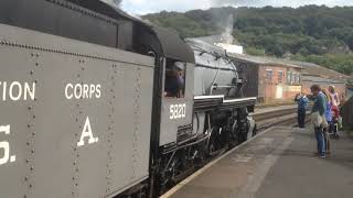 USATC S160 2-8-0 5820 Big Jim K&WVR 2017
USATC S160 2-8-0 5820 Big Jim is seen in action at Oxenhope and Keighley on the K&WVR in August 2017. USATC S160 2-8-0 5820 Big Jim K&WVR 2017