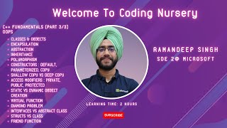 C++ from Scratch (Hindi): OOPS Tutorial (Part 3) | Your first step into Software Industry.