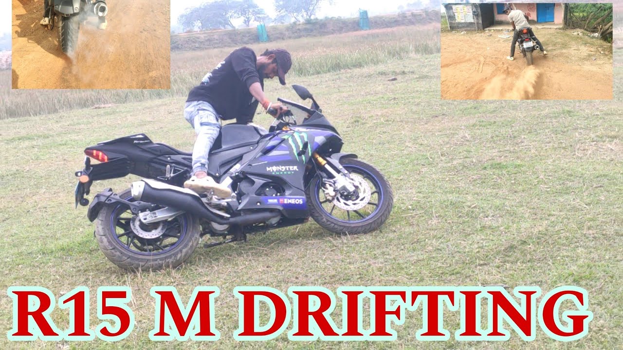 R15M Monster DRIFTING🤣😜💯R15 m 360 drift 👍🔥🔥 famous places rider # ...