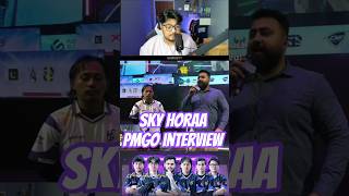SKY HORAA PMGO INTERVIEW 💜🇳🇵 RASHMAY HORAA REACTION 😂 #cr7horaa #skyhoraa #rashmay #horaa #pmgo