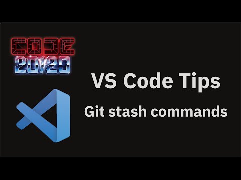 VS Code tips — Git stash commands