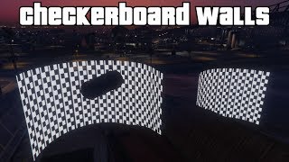 GTA 5 Online - Checkerboard Wallrides (Fun Modded Race)