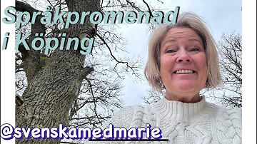 Språkpromenad i Köping LIVE  - @svenskamedmarie