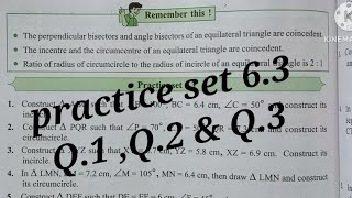 practice set 6.3  | maths 2| std 9
