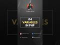#4 PHP Tutorials | Variables in php part 1