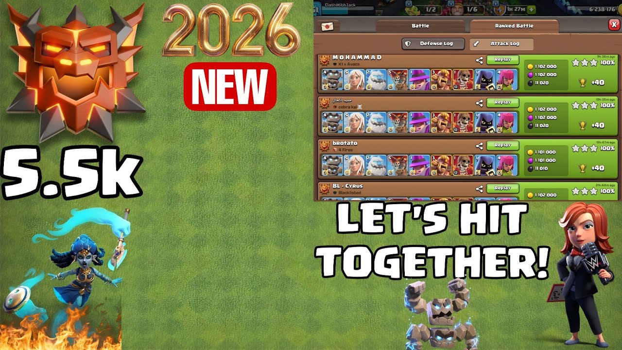 Top 1 BEST TH18 Attack Strategies for 2026! (Clash of Clans)#coc #clashofclans 
