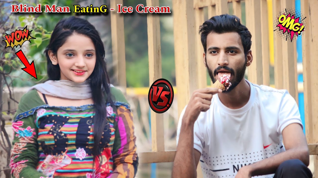 Blind Man Eating Ice cream | prank in Pakistan | 