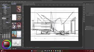 inking a page of my comic