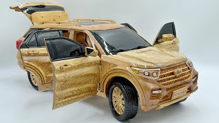 Wood Carving - 2023 Ford Explorer Edition made of wood by Vietnamese carpenters - Woodworking Art by Woodworking Art 172,013 views 9 months ago 8 minutes, 23 seconds