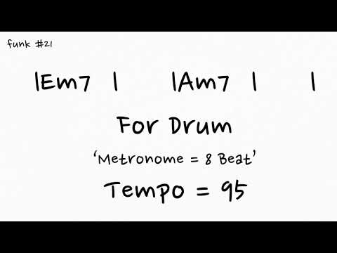 Em7 Am7 Two Chord Backing Track (For Drum, Tempo = 95, Metronome = 8 Beat)