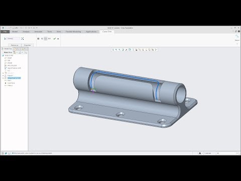 PTC Creo 4.0 tutorial: How to Prepare model for Slot connection
