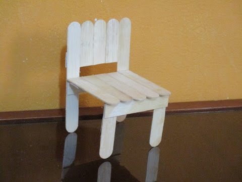 CÃmo hacer otro modelo de silla para muÃecas con palitos ...