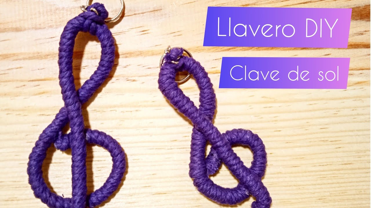 Llavero de nota musical, fácil y rápido de hacer