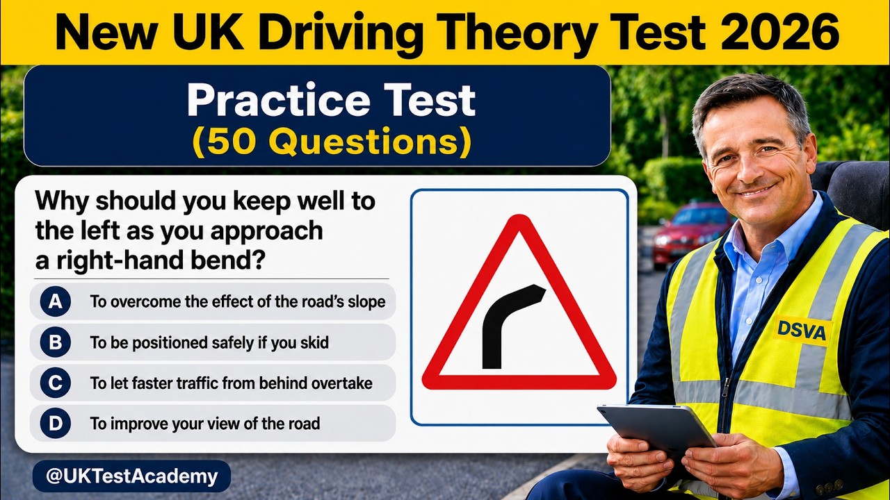 Driving Theory Test 2026 UK | DVSA Theory Test UPDATED Questions ...