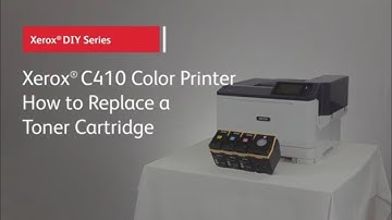 Xerox C410 Color Printer - How to Replace a Toner Cartridge