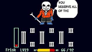 Underswap Distrust Sans Fight Phase 1 and Phase 2 (And little Phase 3)