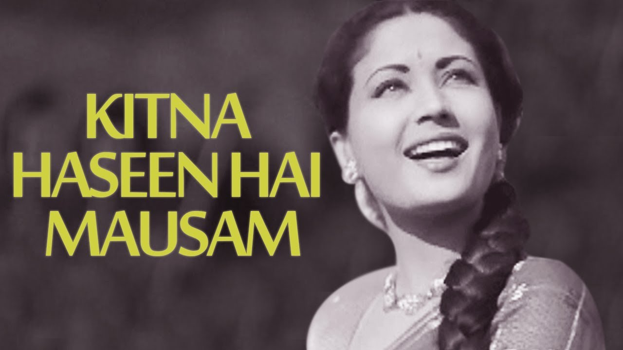 Kitna Haseen Hai Mausam  Azaad 1955 Songs  Dilip Kumar Meena Kumari  Old Romantic Hits