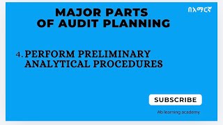 4. Perform preliminary analytical procedure 