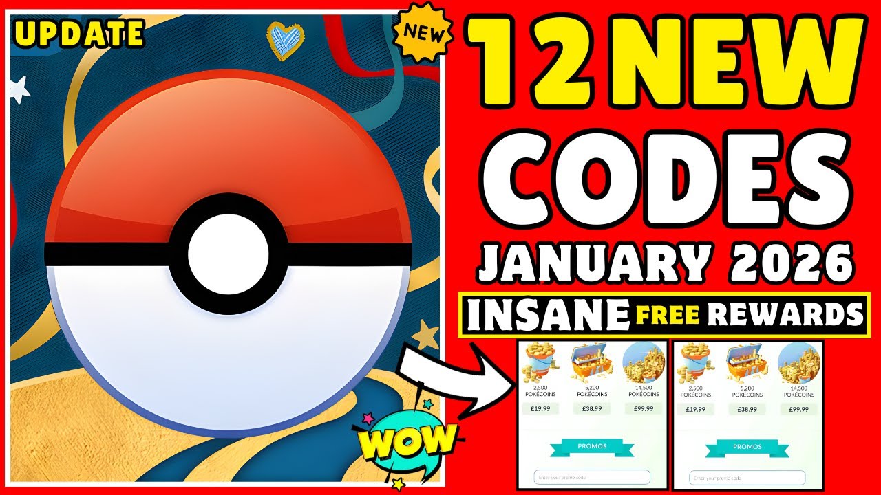Промокоды Pokemon Go на январь 2026 года - Коды Pokemon Go 2026 - Как активировать код