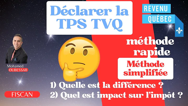 Méthode rapide pour déclarer les taxes TPS TVQ